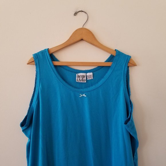 Jacque & KoKo Blue Tank Top Size 22/24 - Picture 2 of 6